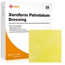 Carbou Medical Xeroform Petrolatum Dressing 2"x2," 25 Individual Pack, Non-Adherent Gauze Pads, Soft Fine Mesh Gauze Patch voor Wound Care, Burns, Lacerations, Huidrafts & Chirurgische incisies
