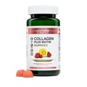 NatureWise Collageen Gummies - Gehydrolyseerde collageen Gummies - Type 1 & 3 Peptiden for Women + Biotin, Vitamin C, E, & Zink for Hair Skin and Nails Support - 60 Tellen[1-Maande Levering]