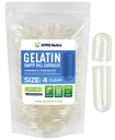 XPRS Nutra Maat 4 Lege Capsules - 500 Tel Kleine Heldere Lege Gelatine Capsules - Pillen DIY Capsule vullen - Vulbare Pure Bovine Pill Gel Caps voor Do-It-Yourself Supplementen