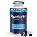 Macuhealth Plus+ Oogvitaminen supplement voor volwassenen - 90 dagen levering met luteïne, Zeaxanthine, en Meso-Zeaxanthine - Unflavored, Vitamine voor ogen