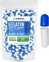 XPRS Nutra Formaat 3 Lege Capsules - 500 Telle Lege Gelatine Capsules - Pillen DIY Capsule Vulling - Pure Bovine Pill Gel Caps Vulbaar voor Do-It-Yourself Vitaminen en Supplementen (Blauw/Wit)