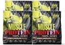 COLOSSAL LABS Muscle Whey Protein Flavored Protein Powder, 25.000mg Aminozuren/Serven, Koudgefilterd(Verpakking mei Vary) (20 Pond (verpakking van 4), Chocolade)
