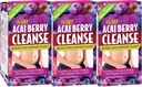 Toegepaste voeding 14-Dag Acai Berry Cleanse - 56 tabletten, Verpakking van 3 - Gewicht-Loss Ondersteuning Flush + Melkdistel - 84 Totaal porties