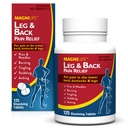 MagniLife Leg & Back Pain Relief, Fast-Acting Pain Relief, Naturally Soothe Burning, Tingling and Stabbing Pains, Symptomatische of Preventieve, 125 Quick-Oplossen Tablets