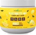 Elektrolytpoeder - Verfrissende workout Recovery Elektrolyten, Suikervrij, Glutenvrij & Veganistisch, Pure Keto & Paleo Hydration Drank, Immune Boosting Vitaminen (198 Gram, Lemon Lime)