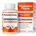 Physician's CHOICE Ashwagandha Supplement - 1950mg of Bioavailable Organic Ashwagandha Root Powder - Black Pepper Extract, Stress Support, Mood Support Supplement, 90 Veggie Capsules