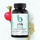 Blood Pressure Support Supplement, Nitric Oxide Production, Blood Flow Support, Beet Energy Grape Seed Extract & Beet Root Powder. 60 capsules.