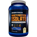 BODYTECH Wei Protein Isolaatpoeder - met 25 gram eiwit per portie & BCAA's - Ideaal voor post-workout spieropbouw & groei, Bevat melk & soja - vanille (3 pond)