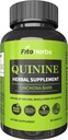 Quinine Herbal Supplement - Cinchona Bark Supplement voor het immuunsysteem, Maaggezondheid & Soothes Leg Cramps - Vegan Pure Quinine Capsules 1000mg (90 capsules)