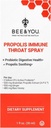 Bee and You Propolis and Probiotic Throat Spray with Ginger, Immune Support, Digestieve Gezondheid, Antioxidanten, Keto, Paleo, Glutenvrije, 1 Fl oz