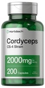Horbäach Cordyceps Paddenstoel Capsules 2000mg 