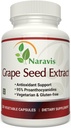 Naravis Grape Seed Extract 400mg - 120 Vegetarian Capsules met 95% Proanthocyanidines - Natural Non-GMO Antioxidant Supplement - Grapeseed Extract Capsules voor Optimale Antioxidant Ondersteuning