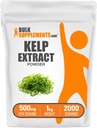 BulkSupplements.com Kelp Extract Powder - Kelp Supplement, Bruin Zeewier Extract, Zeewier Poeder - Glutenvrij, 500mg per portie, 1kg (2,2 lbs) (verpakking van 1)