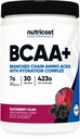 Nutricost BCAA actief met Glutamie, Citrulie en Kokoshydration Powder (BlackBerry Plum) 30 porties - Branched Chain Amino Acids with Hydration Complex - Glutenvrije, Non-GMO