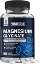 Magnesium Glycinate 300 mg, Natuurlijke Kalmte, Gezonde Mood & Cardiovasculaire Ondersteuning, Hoge Potentie en Ultra-Absorbeerbare, Niet-gebufferde, Niet-GMO, 90 tabletten