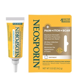 Neoclosporine Antibiotische pijnbestrijding, anti-Itch, & Scar Appearance Minimizer Zalf met Neomycine & Bacitracine Zink, 24-uurs infectiebescherming voor kleine sneeën, Scrapes & Burns,5 oz