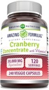 Verbazingwekkende Formules Cranberry Concentrate 30.000 mg met vitamine C Supplement 