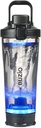BUZIO Elektrische Proteïne Shaker Fles, 24 oz Shake Blender Fles, USB Oplaadbare Blender Flessen voor Proteïne Mixen Shaker Cups, Draagbare Grote Sport Waterflessen Gemaakt met Tritan, Zwart