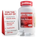 Tijdig Acetaminofen 500mg - 500 Caplets - Extra sterkte pijnverlichting - Vergeleken met het werkzame bestanddeel in Extra sterkte - Menstruele krampen, koortsreducer, lichte pijn van artritis