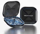 Kleine pil Box, schattige pil geval voor Purse Pocket, Travel pil Organizer, Dagelijkse pil container pil houder voor medicatie, vitamines, visolie, supplementen (blauw)