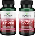 Swanson Hawthorn & Coq10 60 Veg Capsules (2 verpakkingen)