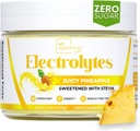 My Adventure to Fit Zero Sugar - Ananas Electrolytes Powder - Cafeïnevrije energie met alle natuurlijke ingrediënten - Vegan, Keto & Paleo - Suikervrije Elektrolyten Hydration Drink Mix - 37 porties