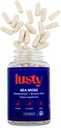 Lusty Nutrition Sea Moss Capsules - American Made - 60 Day Supply - Superboost Formula - Organic Bladderwrack, Burdock Root & Black Pepper Extract - Gut Health, Brain/Cognitive Boost - Immunity
