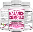 Balance Complex for Women, Candida Cleanse & Vaginanal Health Dietary Supplement, Natural Formula with Oregano, Caprylic Acid, Aloë, Probiotica & Enzymes for Gut & Immune Health Support, 60 Capsules