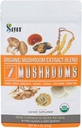 Sayan 7 Paddenstoelen USDA Organic Extract Powder Blend Supplement 4 oz / 113g - Chaga, Reishi, Cordyceps, Maitake, Shiitake, Lion's Mane en Turkije staart, Geen Fillers, Voeg toe aan koffie of thee, vruchtlichaam