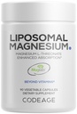 Codeage Liposomale Magnesium L-Threonate Supplement, Gepatenteerde Magtein Magnesium Threonate voor Hersengezondheid, Geheugen en Cognitieve Functie Ondersteuning, Bio beschikbaar, Niet-GMO - 90 Capsules