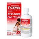 Kinderen Tylenol Liquid Pain Relief & Fever Medicine, Oral Suspension, Dye-Free, Acetaminophen, No Aspirine, No Ibuprofen, No High Fructose Corn Siroop; Cherry Flavor, 8 fl. oz.; Pack of 1