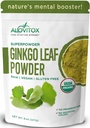 Ginkgo Biloba Leaf Powder 8oz - Ginkgo Biloba Thee ondersteunt gezonde veroudering, geheugen, concentratie, Mood & concentratie - 100% natuurlijk Ginko Leaf Extract, Veganistisch, niet genetisch gemodificeerd en gecertificeerd biologisch Ginkgo Leaf Powder