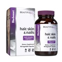 BlueBonnet Nutrition Beautiful Ally Hair, Skin & Nails, Gehydrolyseerde Collageen van Grass Fed Cows, Collageen Peptiden Type 1 & 3, Niet GGO, Glutenvrij, Sojavrij, Melkvrij, 90 Plantaardige Capsules
