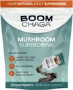 Paddestoelen Superdrank, Liquid Concentrate met Anti-oxidanten voor Anti-ontsteking en Immunity Boost, Beta-Glucans voor Hart Gezondheid, Oxalaat-vrij, 7 Single-Serving Packets