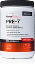 Novex Biotech PRE-7 Pre-Workout Powder for Men - Boost Energy, Focus en VO2 max, Ondersteuning hydratatie tijdens langdurige oefening*, Fruit Punch