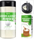 Natriumalginaatpoeder - 4oz Pure Natriumalginaat Food Grade Thickener Powder, Natural Gelling Agent for Desserts, Kaviaar Spheres Making, Ice Cream, Meatloaves, Vegan Stabilisator for Baking, Thicking