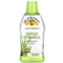Lily of the Desert Aloë Vera Herbal Detox Formula - Aloë Vera Juice met melkdistel, Slippery Elm, Burdock Root, Dandelion Root, en Echinacea voor Gut Health, Lever Ondersteuning, en Wellness, 32 Oz