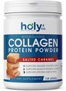 Holy and Co. Collageen Peptides Proteine Powder for Men and Women - Non-GMO, Keto/Paleo Friendly, Kosher & Gluten Free - Salted Caramel 16oz (1LB)