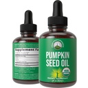 Pompoenzaadolie. USDA Biologische Vegan vloeibare druppels Extract voor vrouwen en mannen. Supplement voor haargroei, huidgezondheid, UT, Prostaat Ondersteuning. Zero Sugar, Glutenvrij.