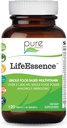 PURE ESSENCE LABS LifeEssence Multivitamine voor vrouwen en mannen - Natural Herbal Supplement - Vitamine D, Vitamine D3, Vitamine B12, Biotine met hele voedingsmiddelen (120 tabletten)