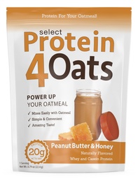 PEScience Protein4Oats, Proteïnepoeder om Amazing Proteine havermout te maken, met Wei en Caseïne, Glutenvrij, Pindakaas en Honing, 12 porties