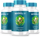 (3 Pack) DetoxAlle 17, DetoxAlle 17 volledige body resetten, DetoxAll17 Dieetsupplement voor de algehele gezondheid en welzijn, maximale sterkte all-natuurlijke pillen om energie te verhogen, Detox Alle 17 Review (180 Capsules)