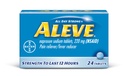 Tabletten met Naproxen natrium, 220 mg (NSAID) pijnreliver/koortsreducer, 24 telling, blauw