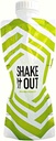 Opvouwbare Shaker Fles voor Proteïne Shakes, Supplementen - 12 Ounce Herbruikbaar, Recyclebaar, Reisfles