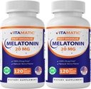Vitamatic Melatonine 20mg voor slaapondersteuning 