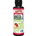 Barlean's Strawberry Banana Vlaszaadolie Vloeistof, Vegan Omega 3 6 9 Supplementen voor kinderen & volwassenen van koud geperste Vlaszaadolie met 2,968 mg Vegan Omega's, Non-GMO & Glutenvrij, 8 oz