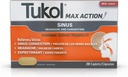 TUKOL Max Action Sinus, Congestie & Pressure Caplets for Pain, Heather Relief, Expectorant, Non-Drowsy, 20 Tellen
