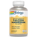 SOLARAY Calcium Magnesium Supplement, Magnesium & Calcium Supplementen voor vrouwen en mannen, 2:1 Ratio, Bot Gezondheid & Strength, Vegan, Hoge Absorptie, 60 dagen garantie, 45 porties, 180 VegCaps