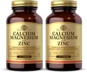 Solgar Calcium Magnesium Plus Zink, 100 tabletten (verpakking 2) - Bevordert gezonde botten en tanden - Ondersteunt zenuw- en spierfunctie - Niet-GMO, Veganistisch, Glutenvrij, Zuivelvrij, Kosjer - 66 Totaal