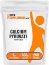 BulkSupplements.com Calciumpyruvaatpoeder - Calciumsupplement, Pyruvaatsupplement - Unflavored & Glutenvrij, 2g per portie, 500g (1.1 lbs) (verpakking van 1)